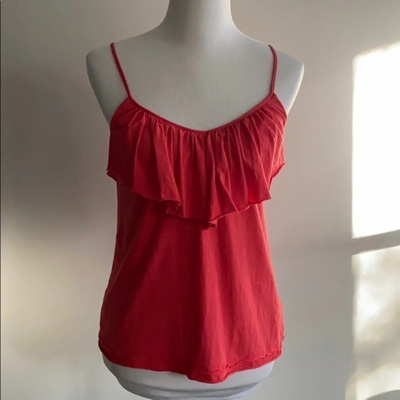 Rebecca Taylor Tops - •Rebecca Taylor• Ruffled Spaghetti Strap Top💕
